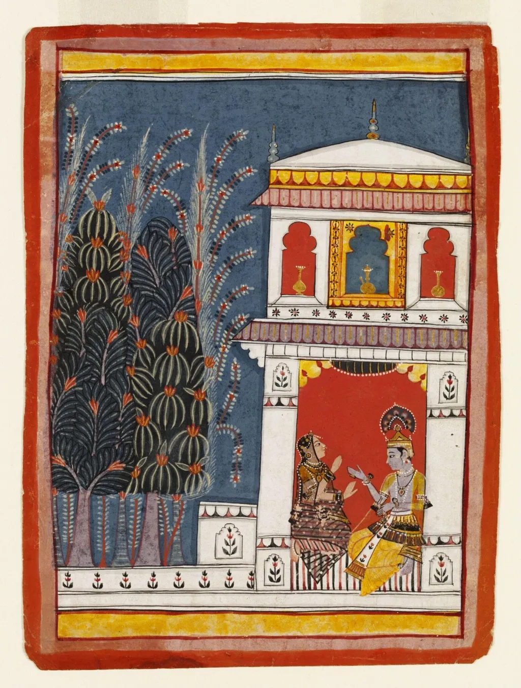 Bhairava raga, by Unknown, paint, 1660