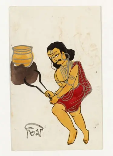 Bhima and King Virata, by Unknown