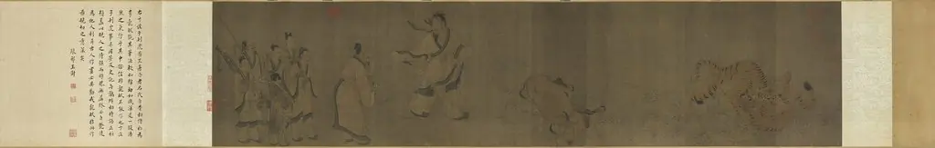 Bian Zhuangzi Killing Tigers, by Unknown