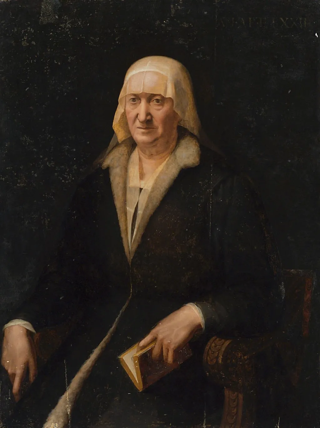 Bildnis einer alten Frau, by Unknown, unspecified, 1570