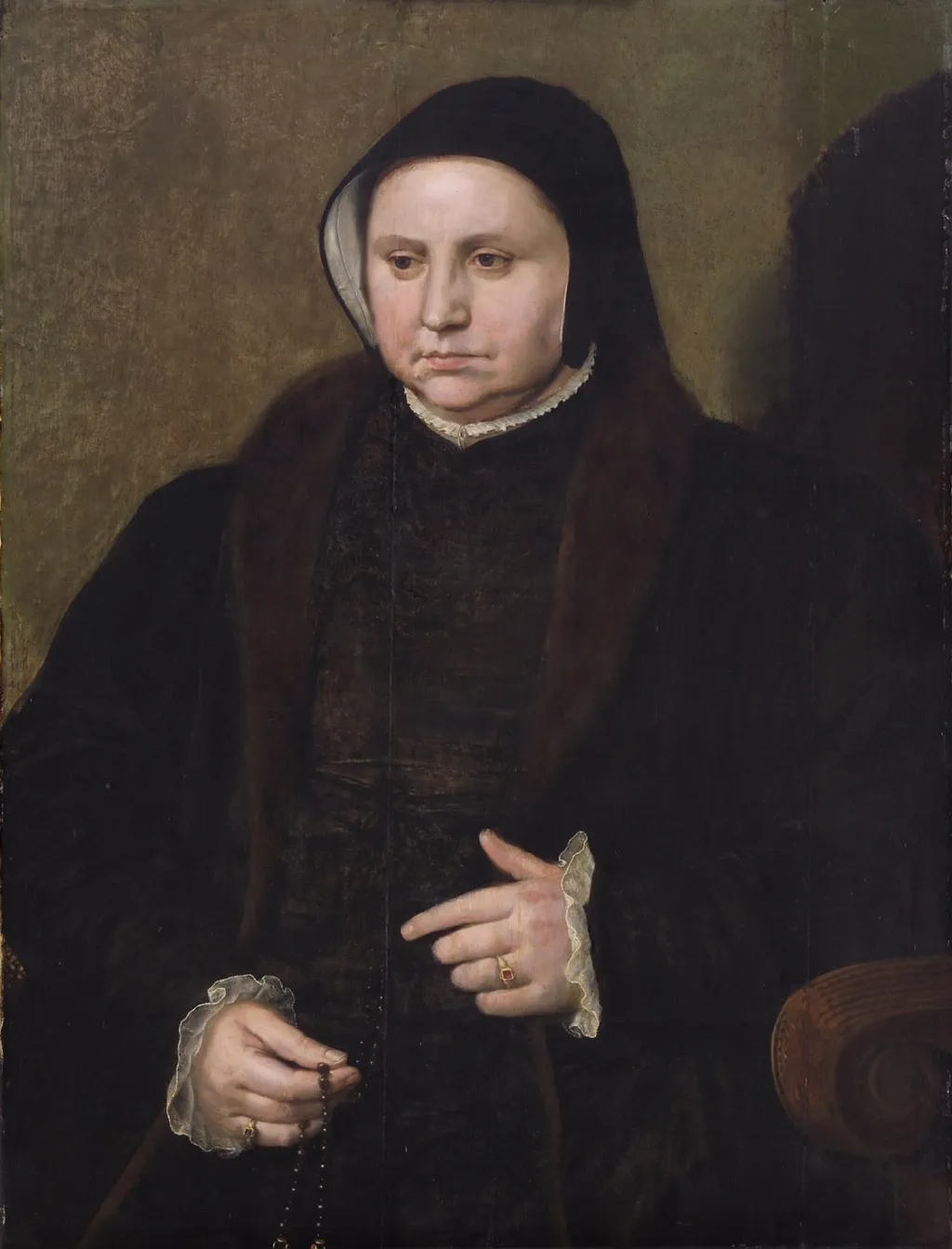 Bildnis einer älteren Frau, by Unknown, unspecified, 1550