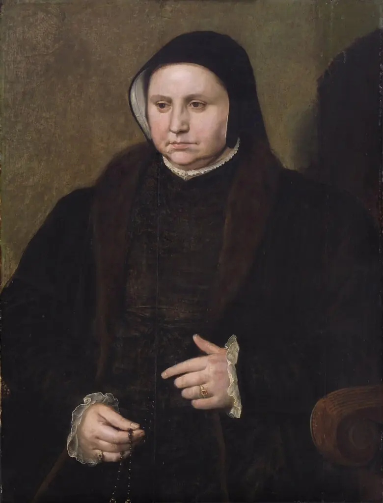 Bildnis einer älteren Frau, by Unknown