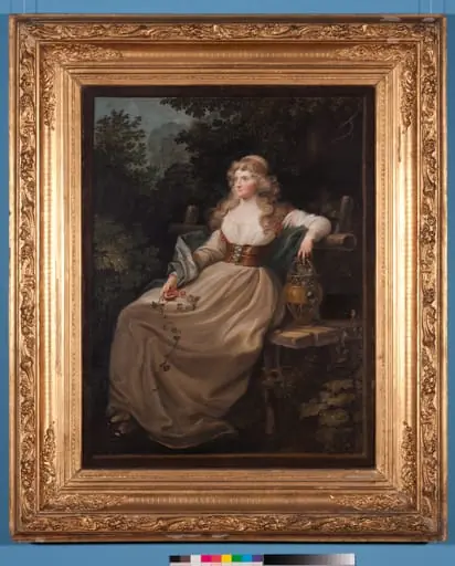 Bildnis einer Dame im Grünen, by Unknown