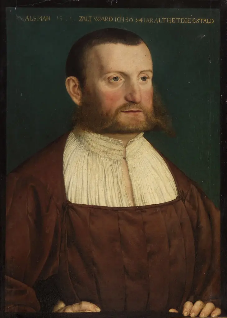 Bildnis eines bärtigen Mannes, by Unknown