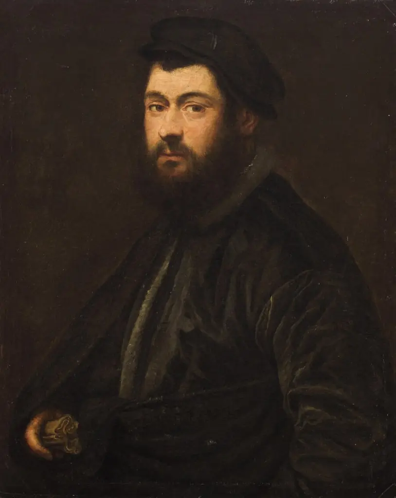 Bildnis eines bärtigen Mannes mit Barett, by Unknown