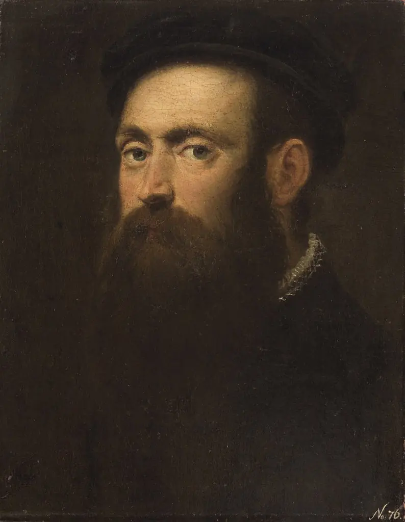 Bildnis eines bärtigen Mannes mit Barett, by Unknown