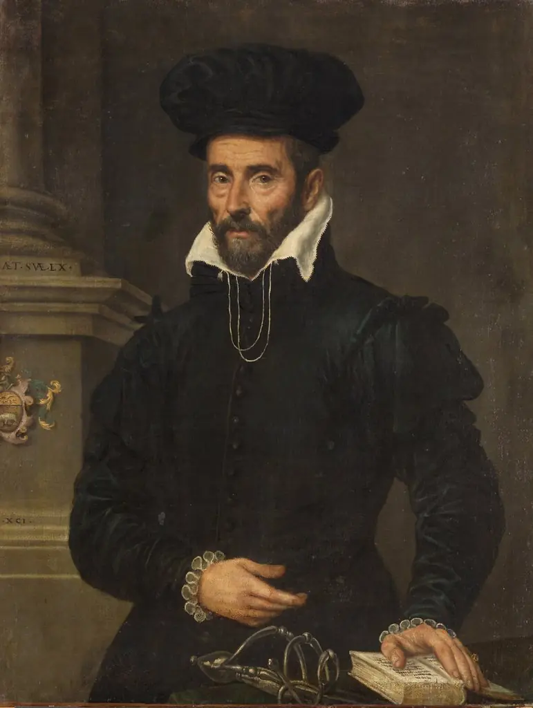 Bildnis eines Mannes mit hohem Barett, by Unknown