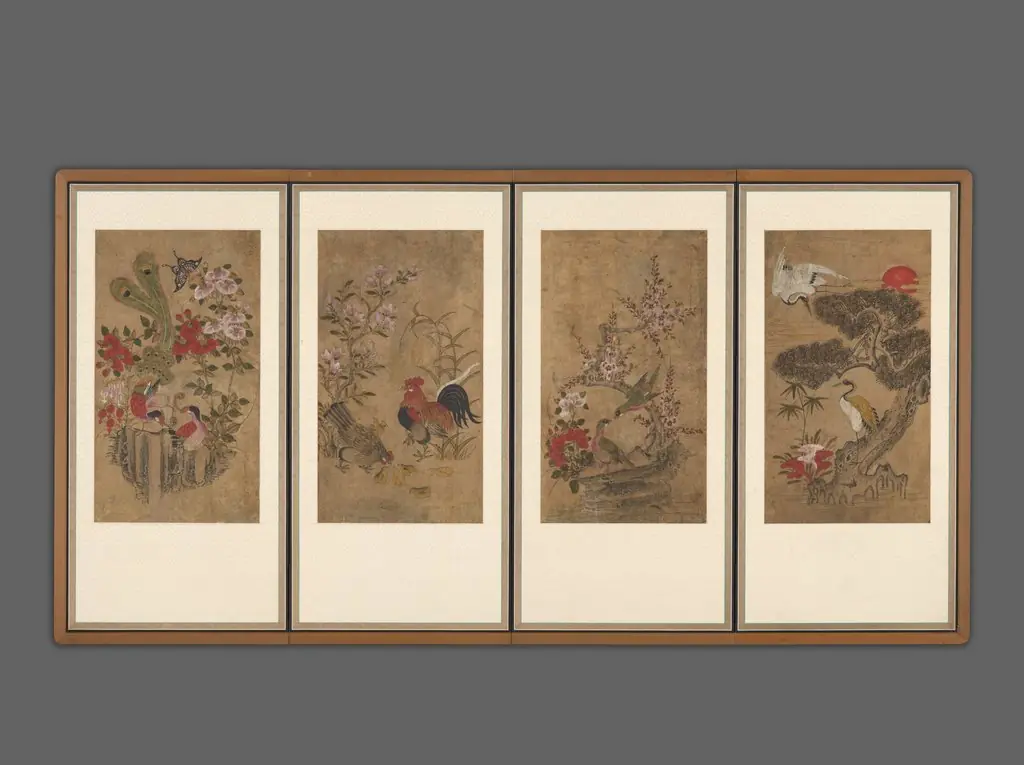 Birds and Flowers, by Unknown