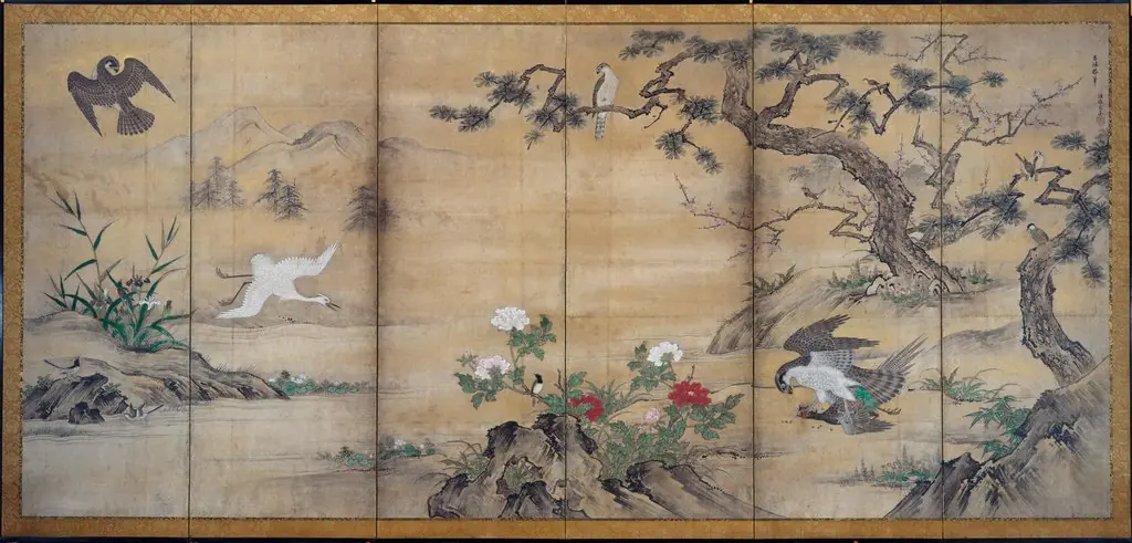 Birds and Flowers, by Unknown