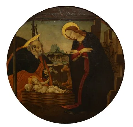 Birth of Christ, by Unknown, oil