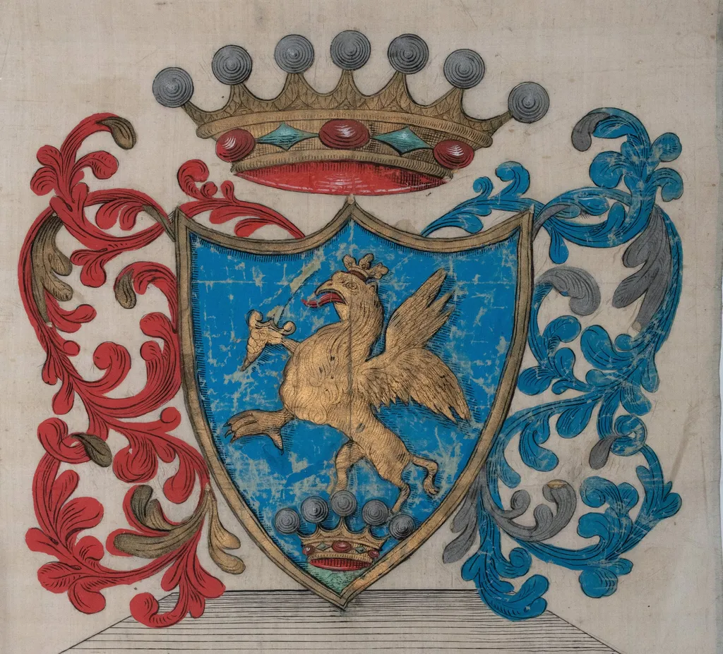 Blazonul funerar a văduvei baronului László Kemény din Mănăstireni, născută baronesa Ágnes Bánffy de Losontz, by Unknown, unspecified, 1837