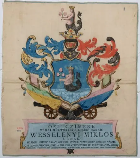 Blazonul funerar al baronului Miklós Wesselényi din Hodod, by Unknown
