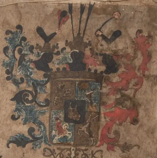 Blazonul funerar al contelul Miklós Wass din Țaga, by Unknown