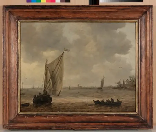 Blick von der alten Maas auf Dordrecht, by Unknown, 1650