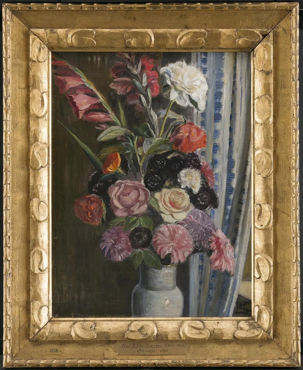 Blomsterbillede, by Unknown, 1906
