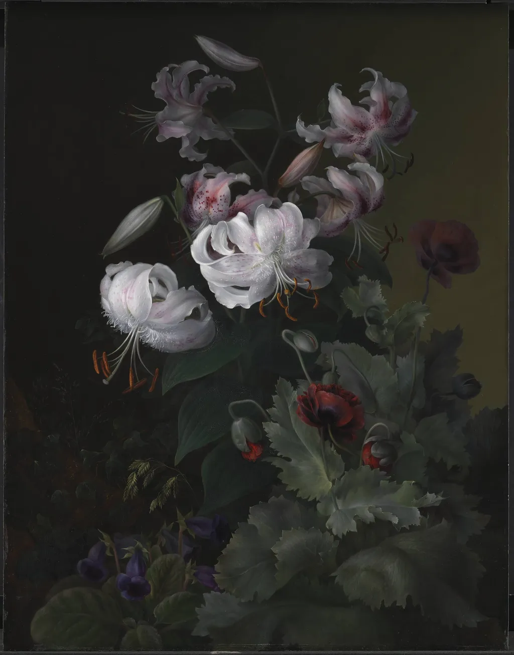 Blomstrende planter, by Unknown, 1845