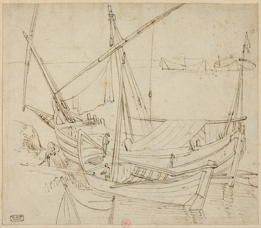 Boats, by Unknown, ink, 1604