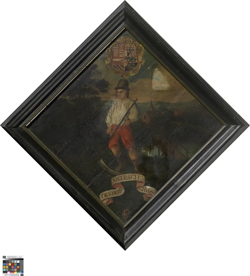 Boer in een landschap, by Unknown, oil, 1791