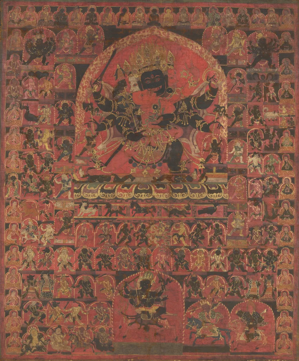 Bon Deity Trowo Tsochog Khagying, by Unknown, unspecified, 1449
