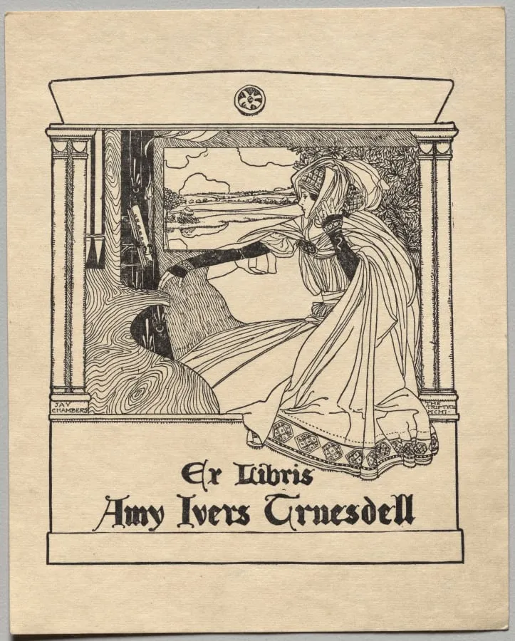 Bookplate: Amy Ivers Truesdell, by Unknown, 1901