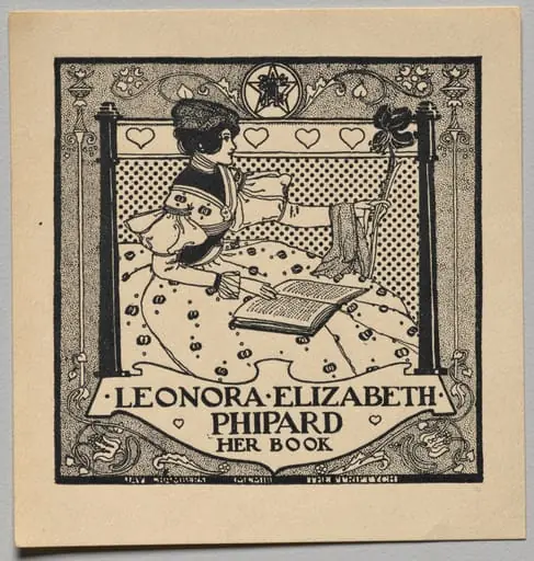 Bookplate: Leonora Elizabeth Phipard, by Unknown