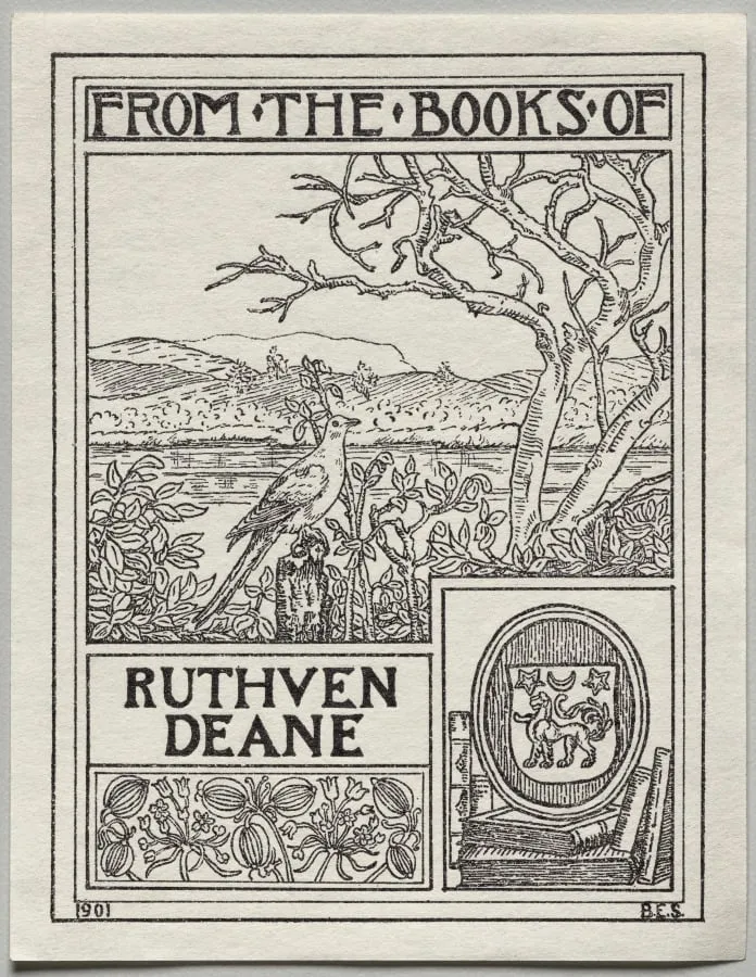 Bookplate: Ruthven Deane, by Unknown, 1901