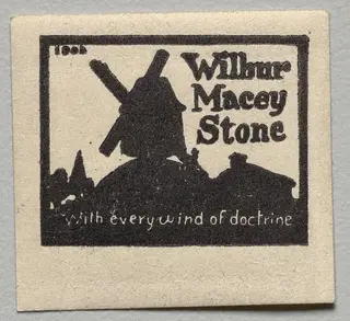 Bookplate: Wilbur Macey Stone, by Unknown, 1904