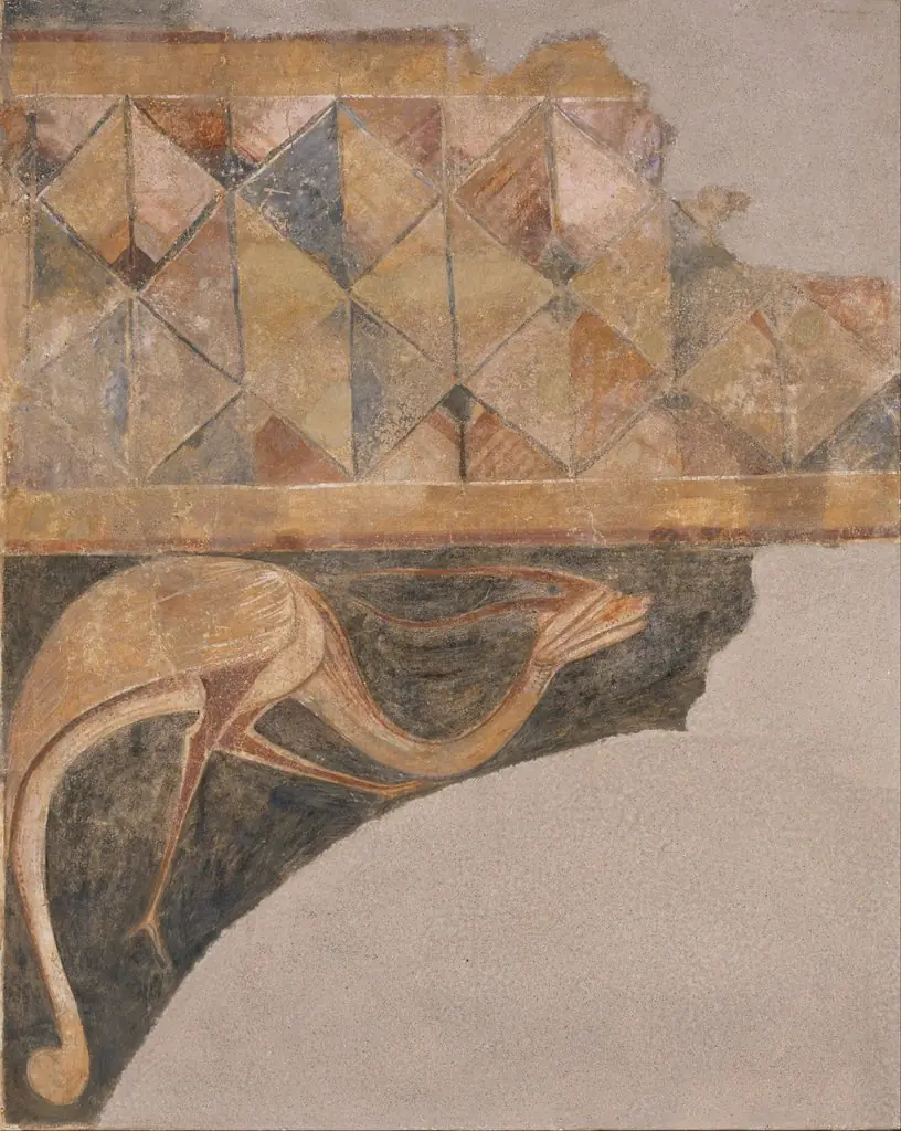 Border and fantastic animal from Arlanza, by Unknown