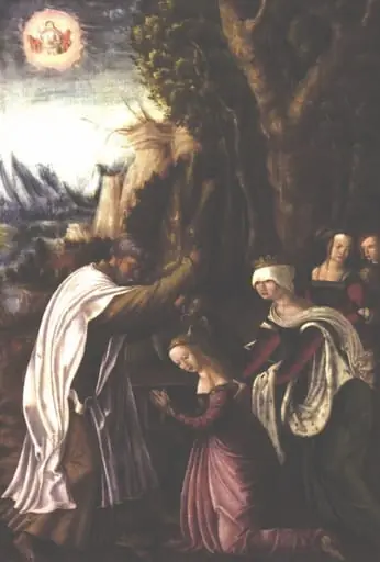 Botezul sfintei Ecaterina, by Unknown