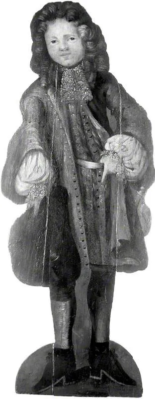 Boy with a Lace Collar (dummy board), by Unknown, unspecified, 1696