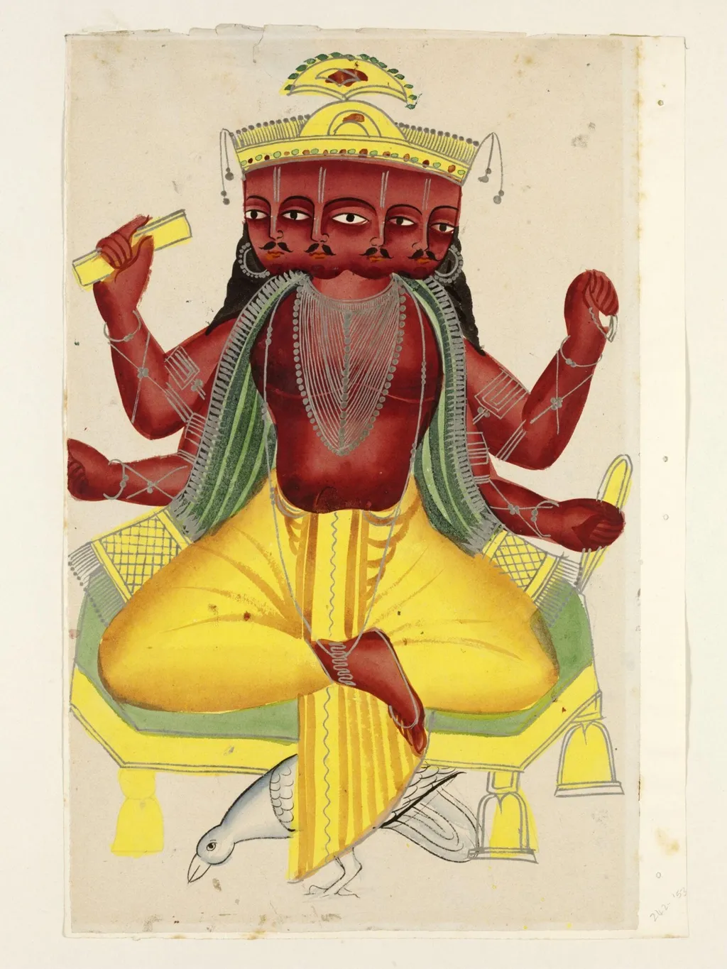 Brahma, by Unknown, paint, 1865