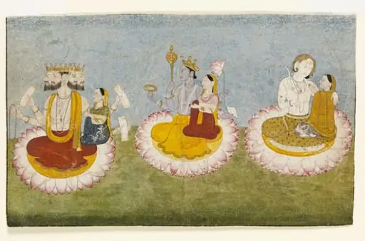 Brahma, Vishnu and Shiva, by Unknown