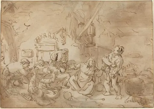 Brawl in an Inn, by Unknown