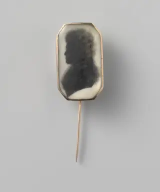 Broche met silhouetportret van een vrouw, by Unknown, 1796