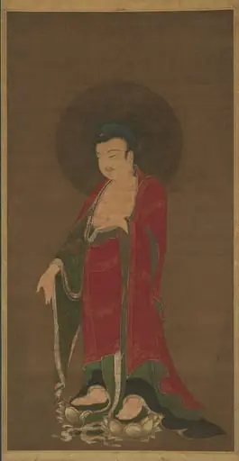 南宋 佚名 阿彌陀佛圖 軸|Buddha Amitabha Descending from His Pure Land, by Unknown
