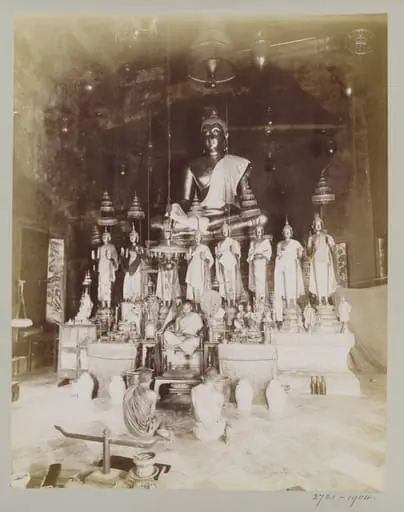 Buddha in Temple of Wat Mahan, Bangkok, by Unknown