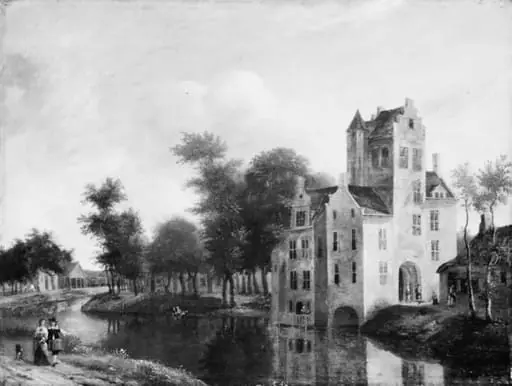 Buildings by a Canal, by Unknown