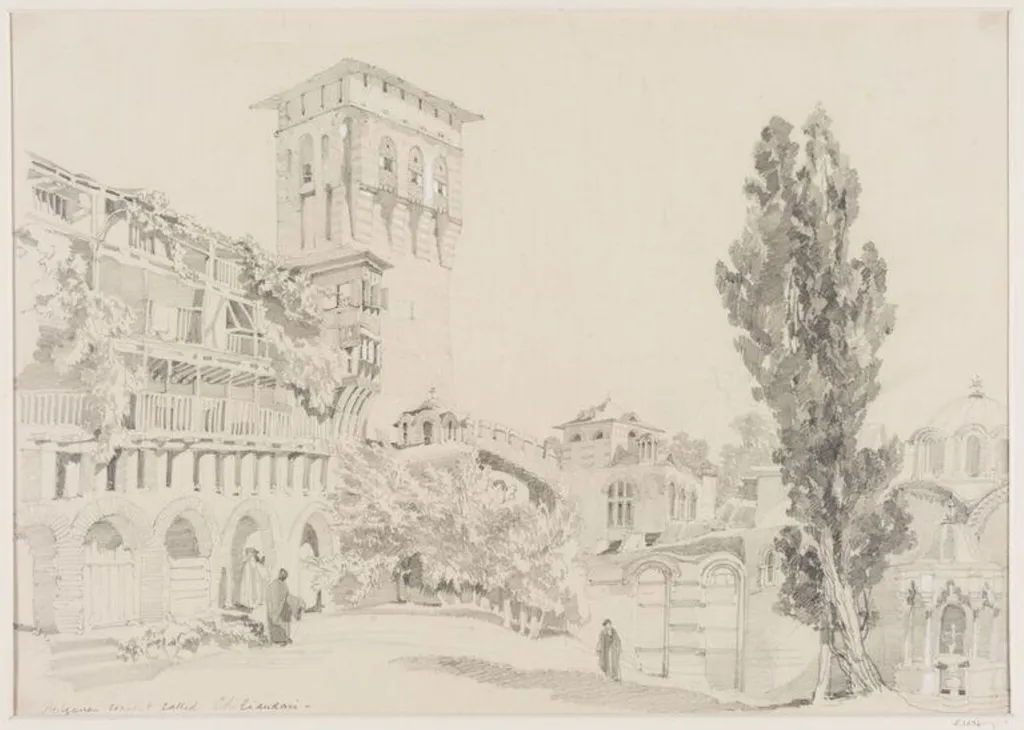 Bulgarian Convent called Chiliandari, by Unknown, 1850