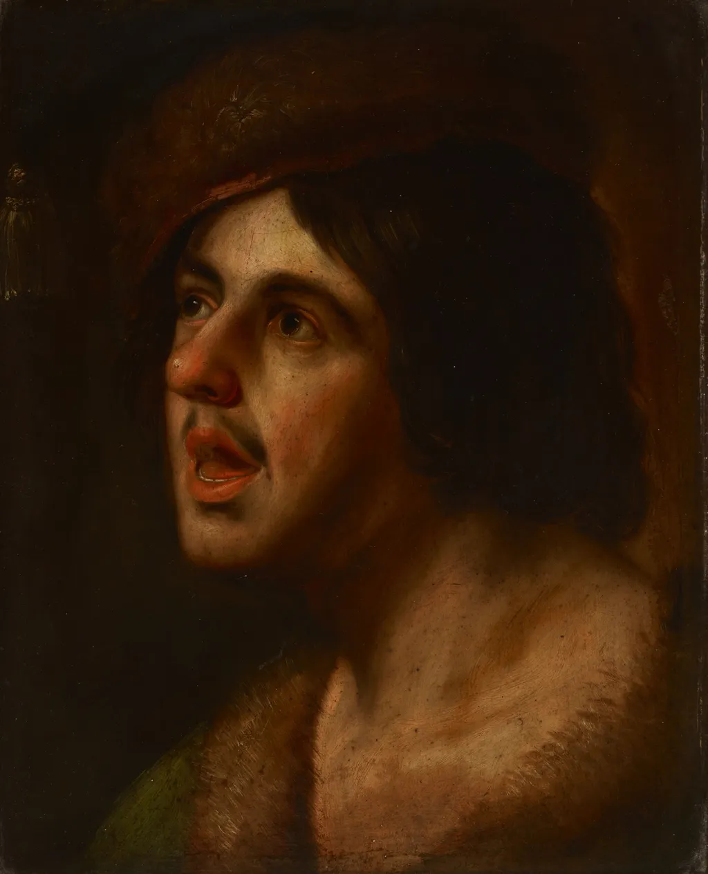 Bust of a Young Man, by Unknown, oil, 1750