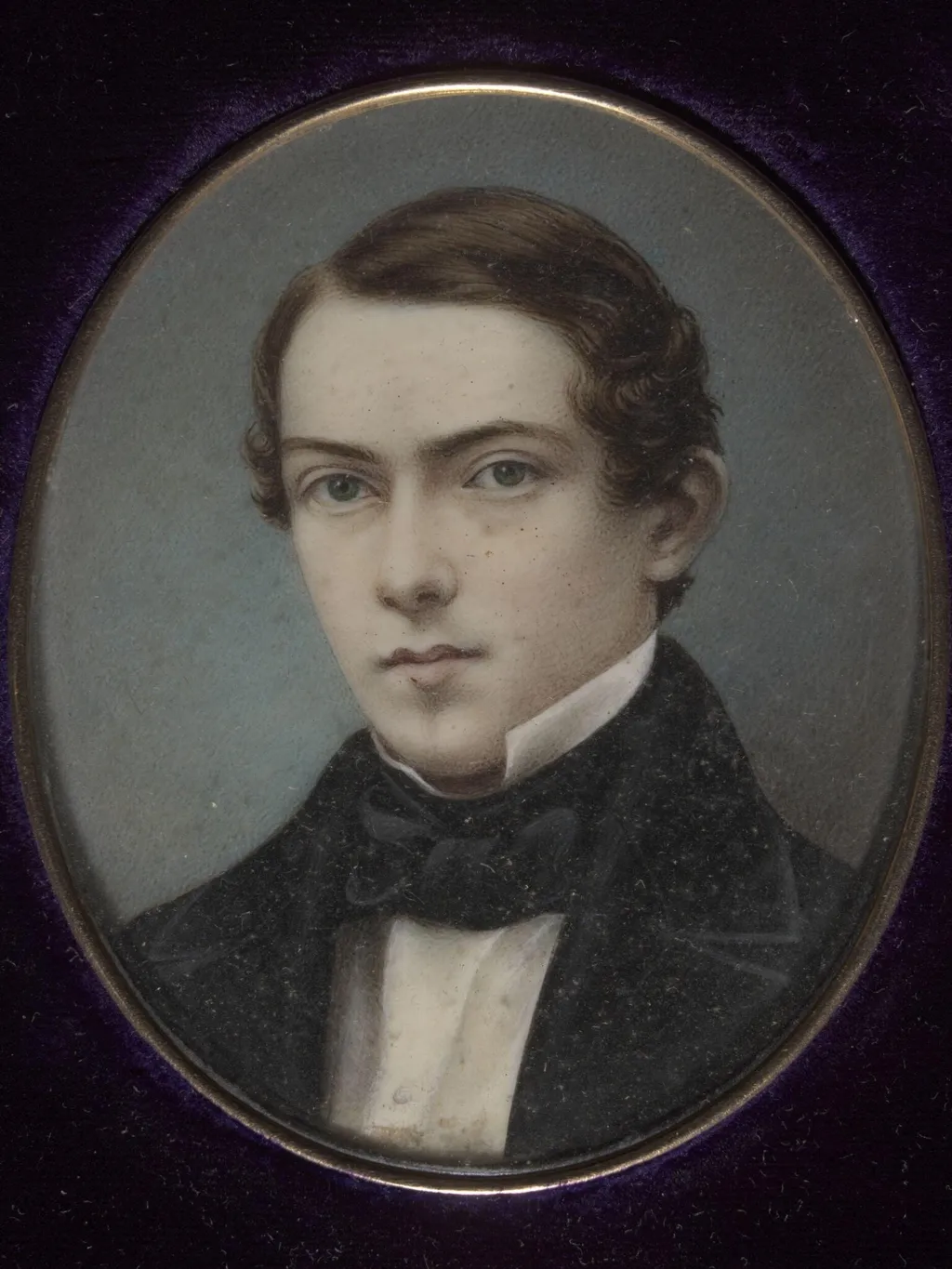 Bust portrait of Alfred Lowell Putnam, by Unknown, paint, 1860
