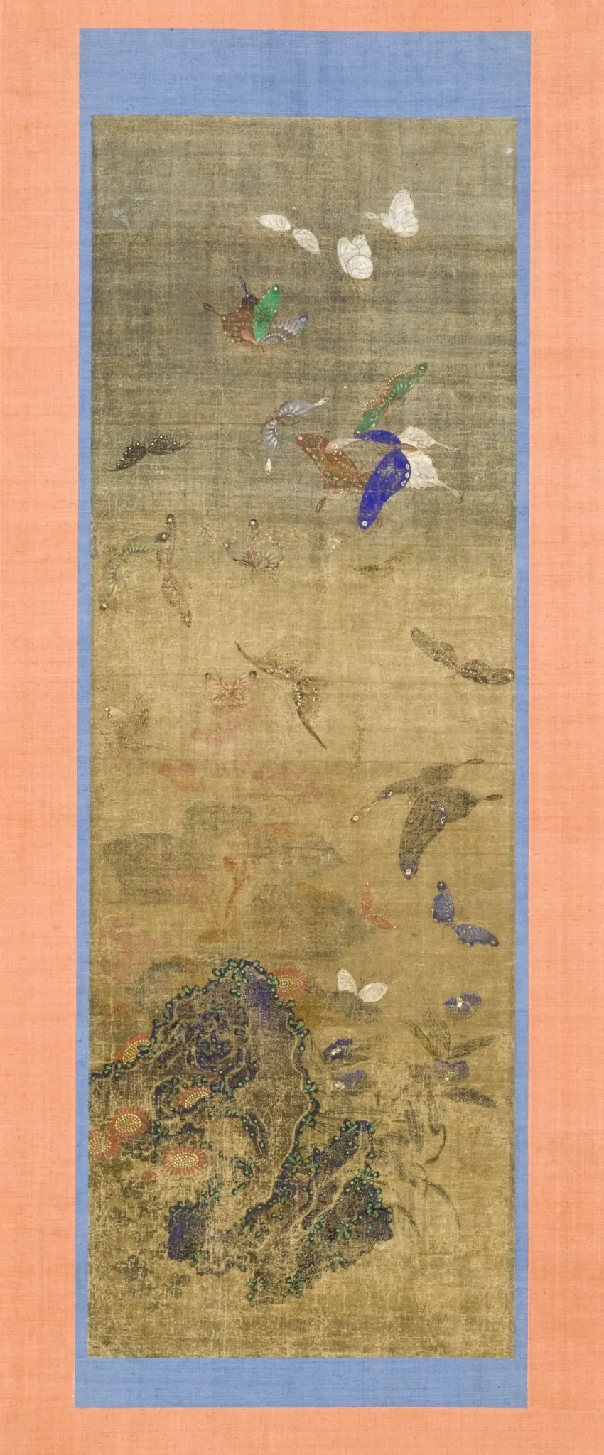 Butterflies, Flowers and Rocks, by Unknown, unspecified