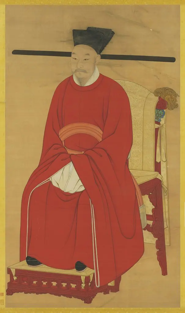 宋光宗坐像 軸, by Unknown
