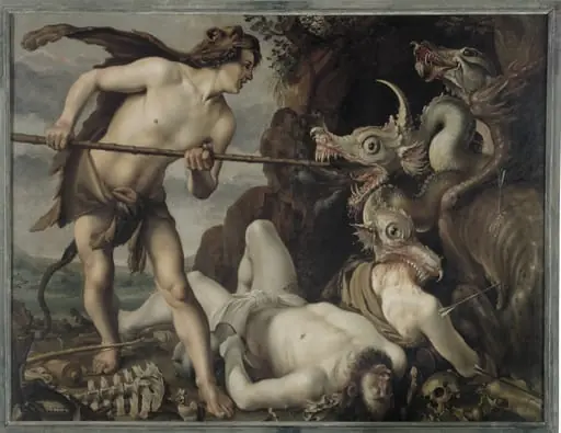 Cadmus Slaying the Dragon, by Unknown
