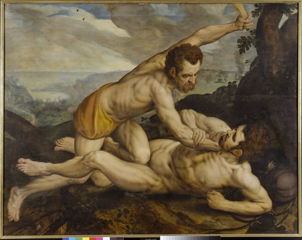 Cain and Abel, by Unknown, 1550