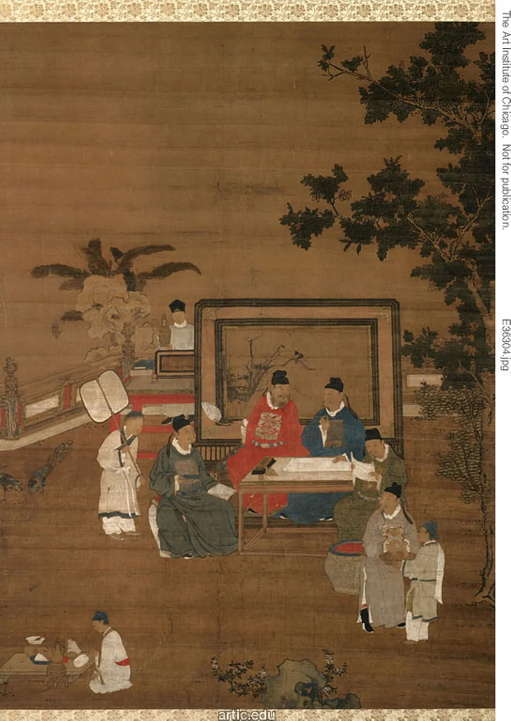 Calligraphy, probably from the set "The Four Accomplishments", by Unknown, unspecified, 1599