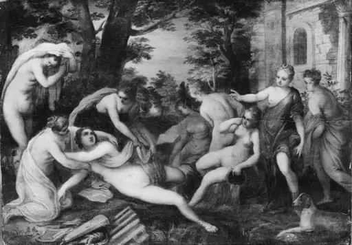 Callisto in Diana's Bath, by Unknown