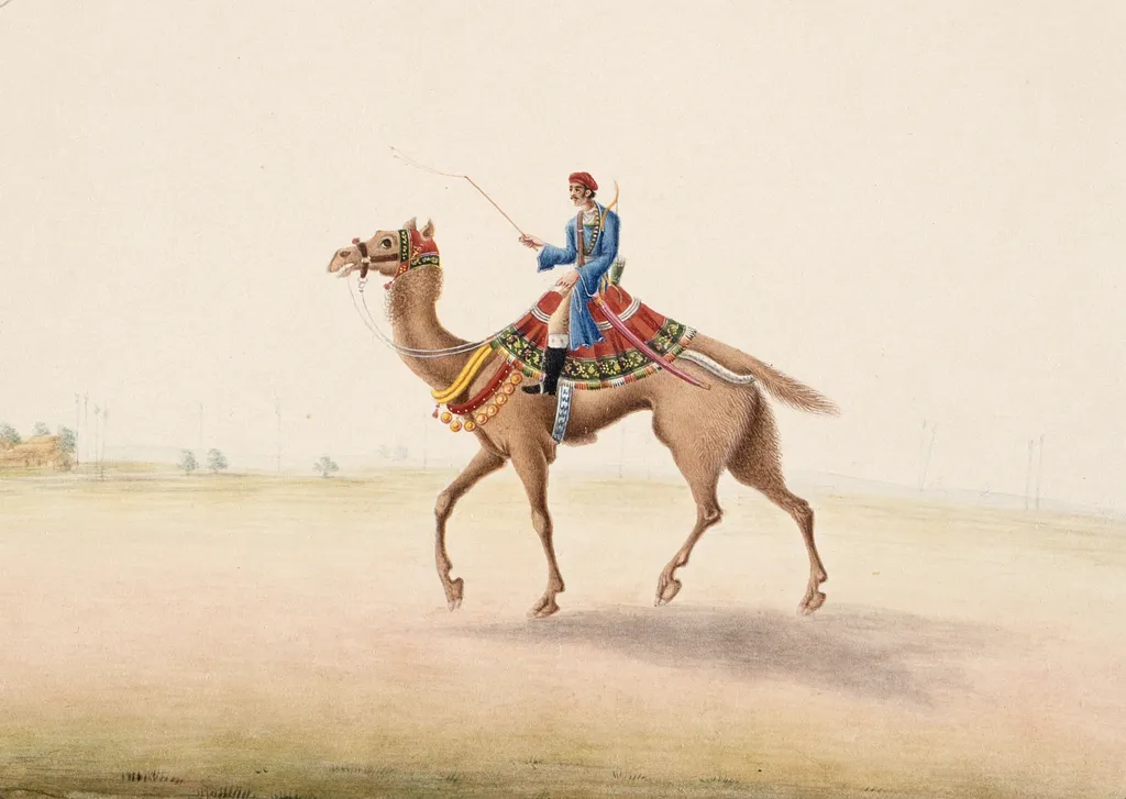 Camel Rider, by Unknown, unspecified, 1825