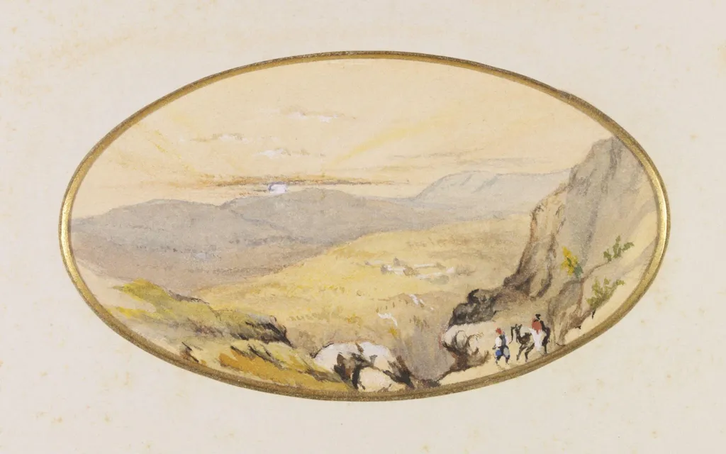 Cana -, by Unknown, watercolor, 1845