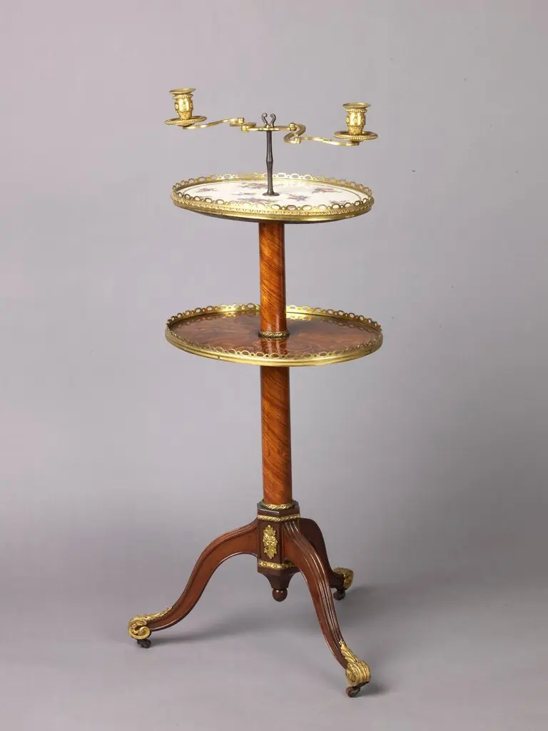Candlestand and holder (guéridon), by Unknown