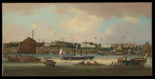 Canton Waterfront (The Hongs at Canton), by Unknown